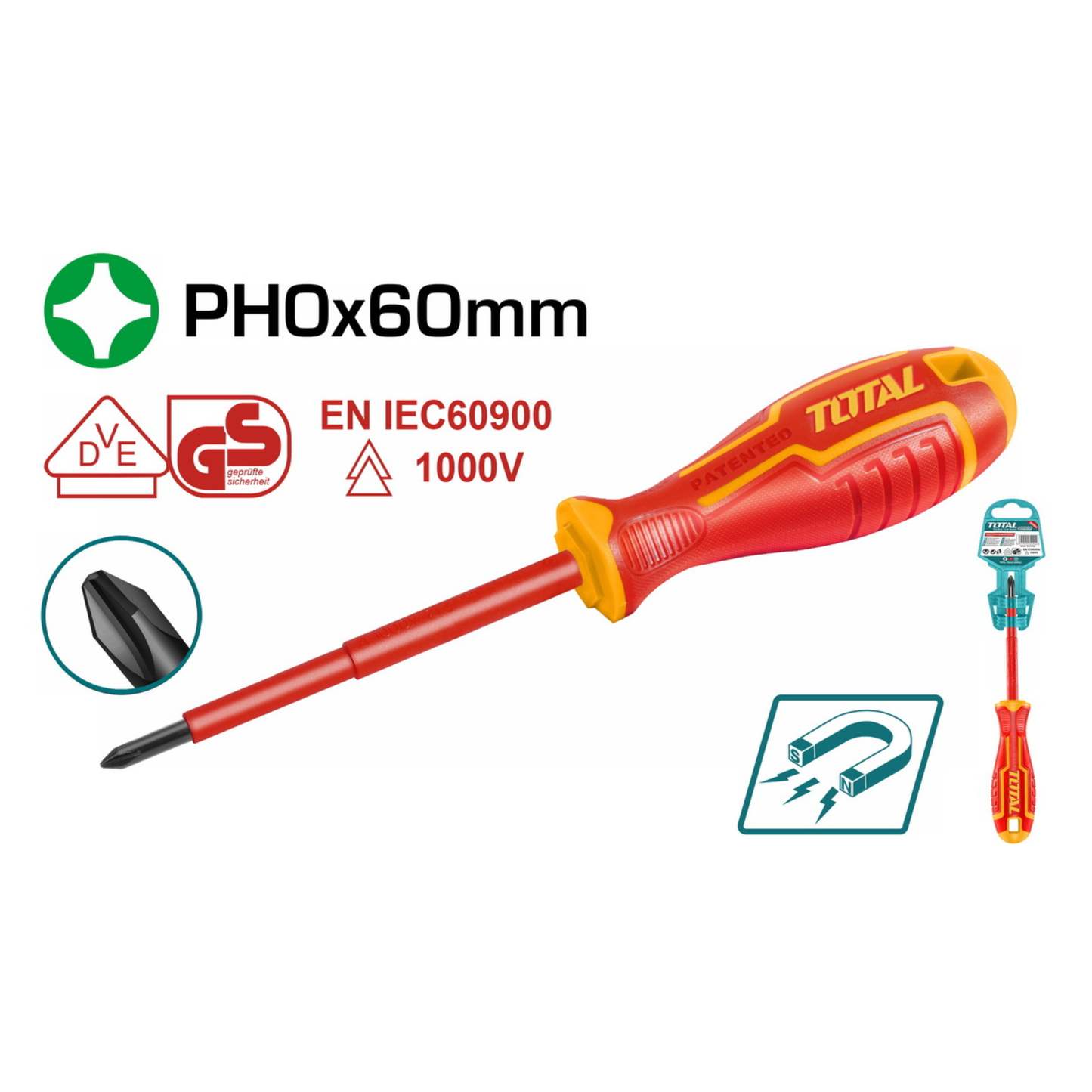 Insulated screwdriver THTISPH060