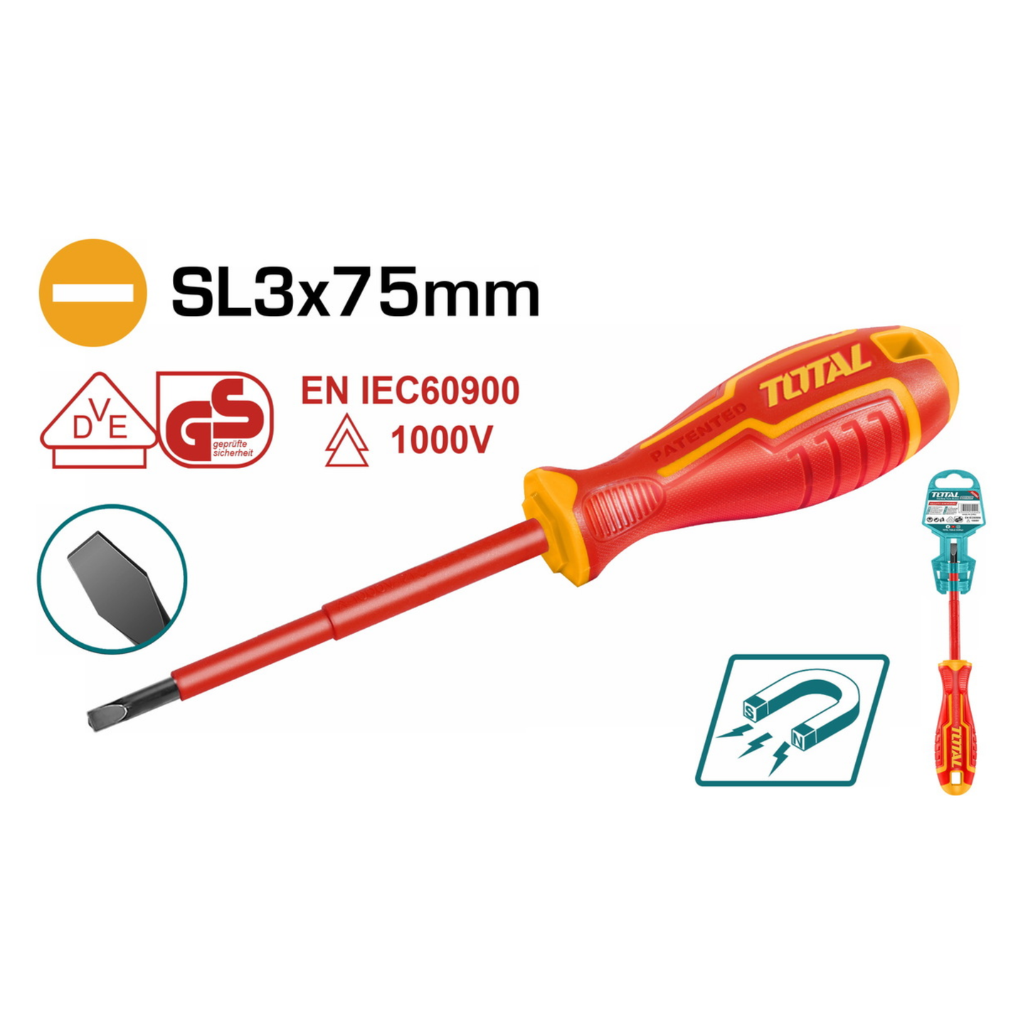 Insulated screwdriver THTIS3075
