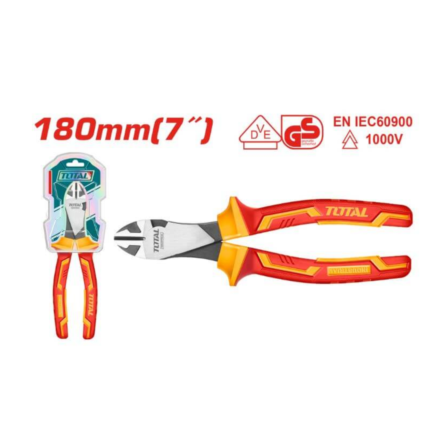 Insulated heavy-duty diagonal cutting pliers THTIP2571