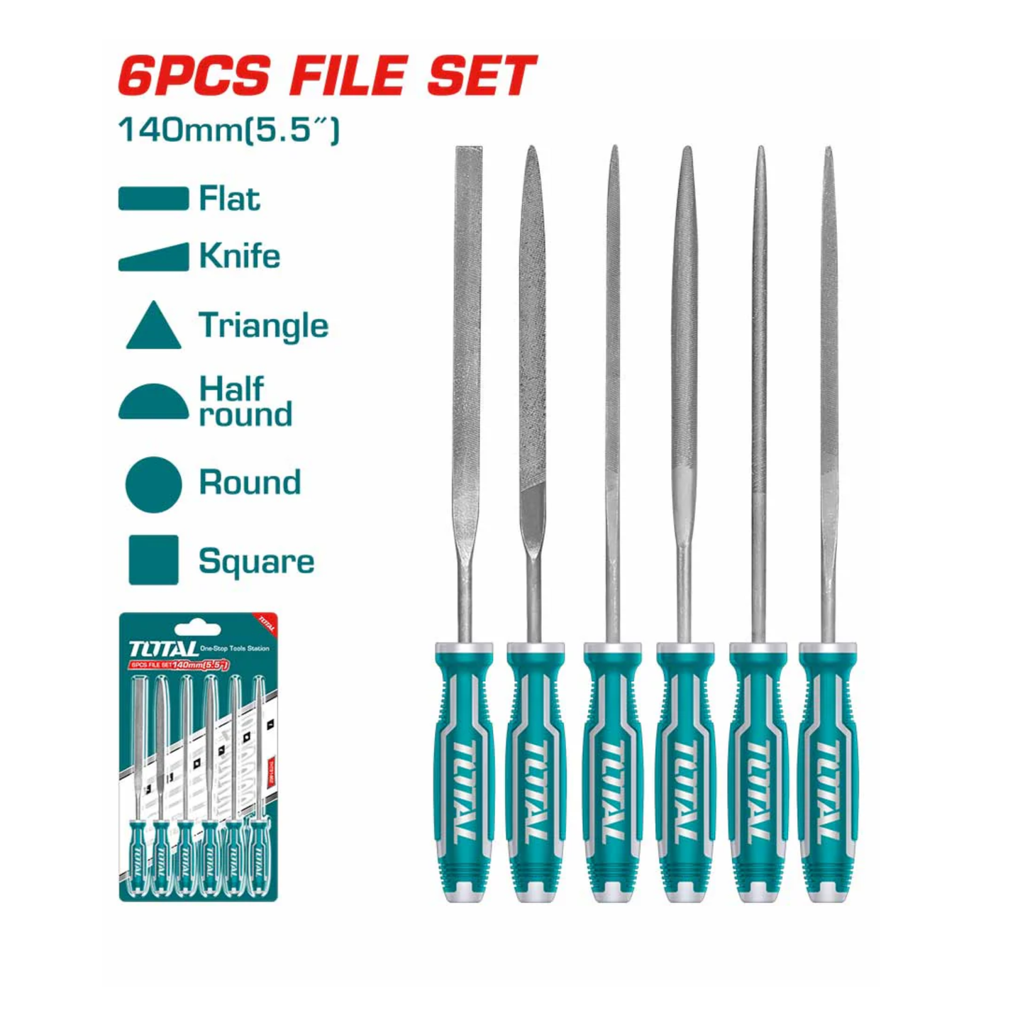 6 Pcs file set THT91462