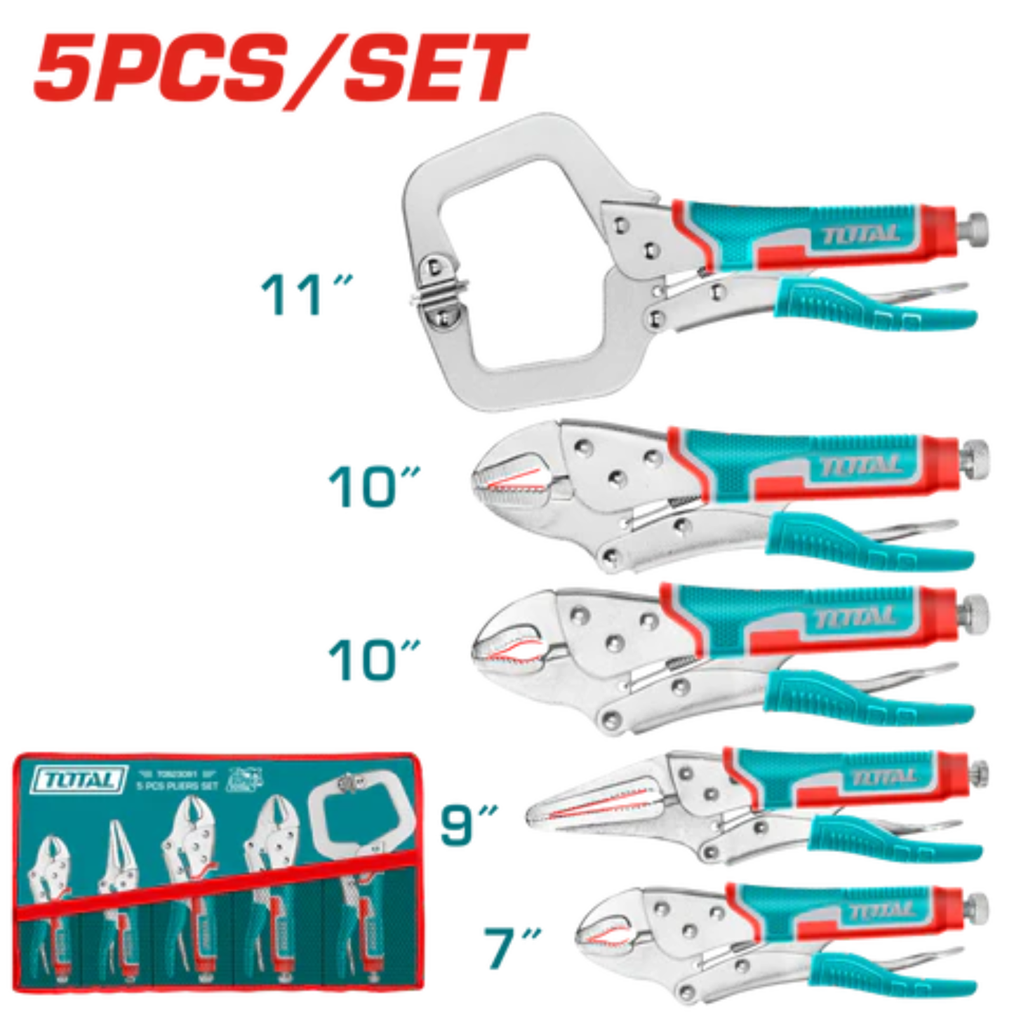 5 Pcs Vice Grip Pliers set TOS23091
