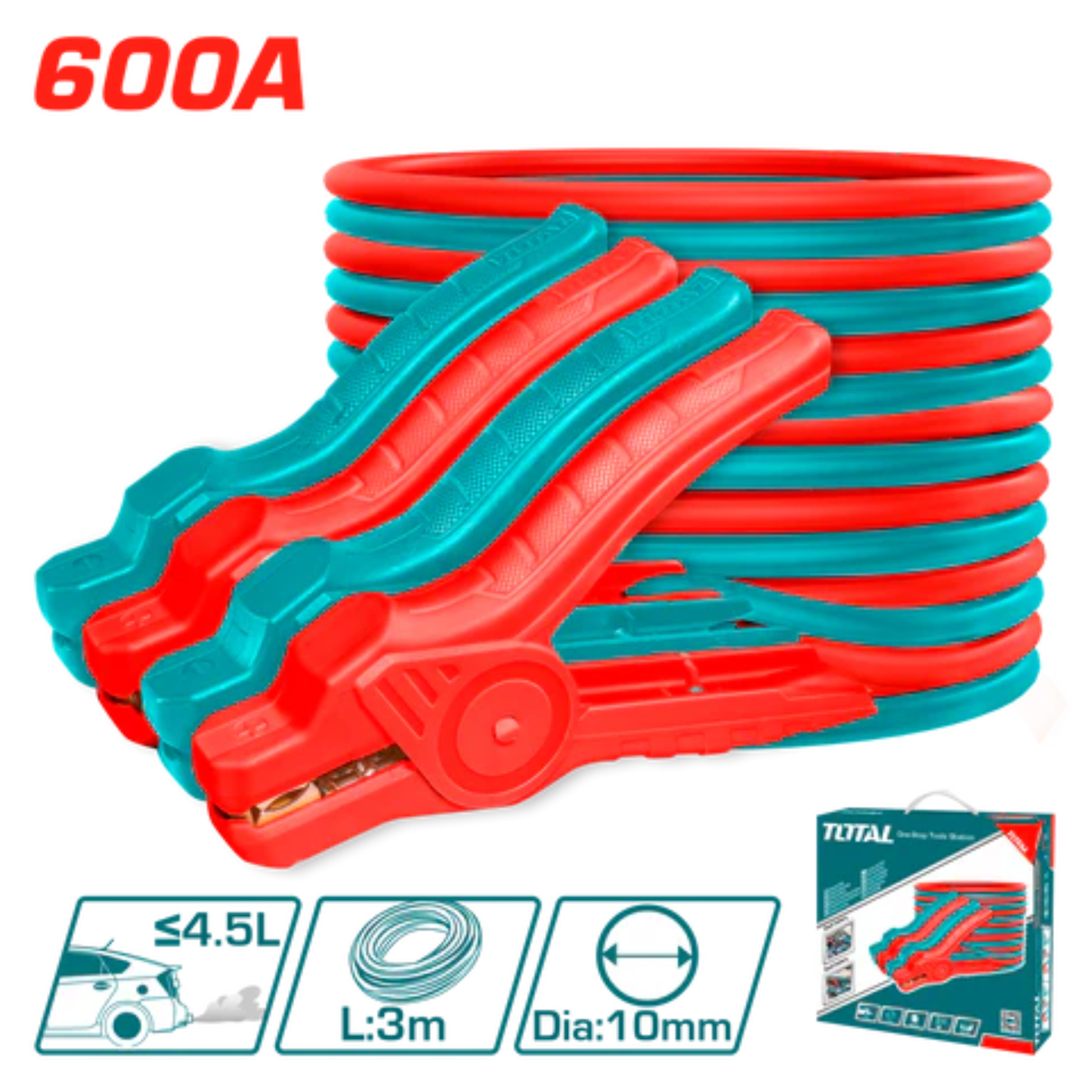 Jumper Cables 600A x 3m PBCA16008
