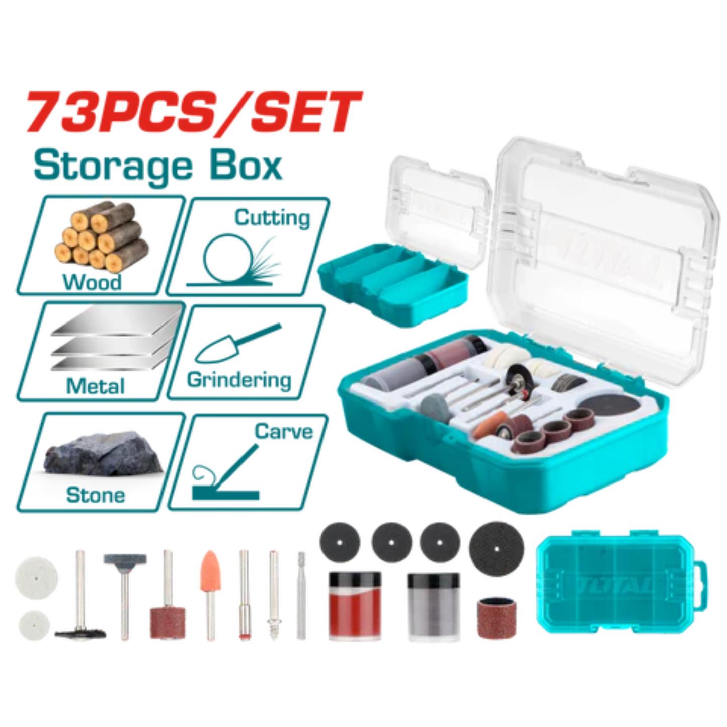 73pc Grinder Accessories TAKMG7072