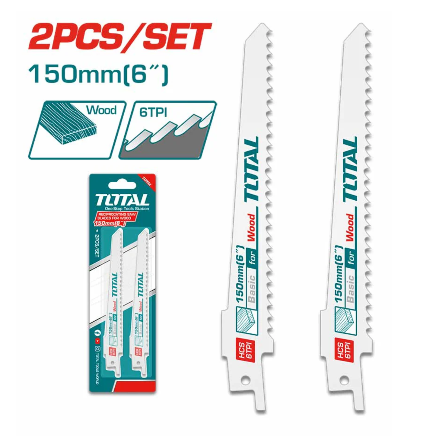 Reciprocating saw blades for wood TAC52644D