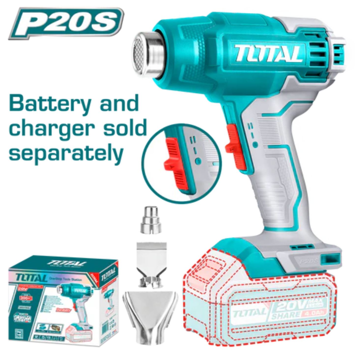 Lithium-ion Heat Gun. TBLI2002