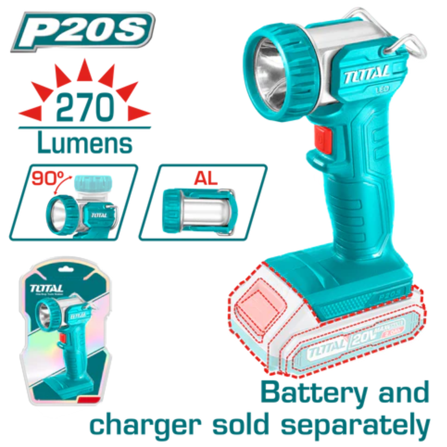 Lithium-ion work lamp TWLI2038