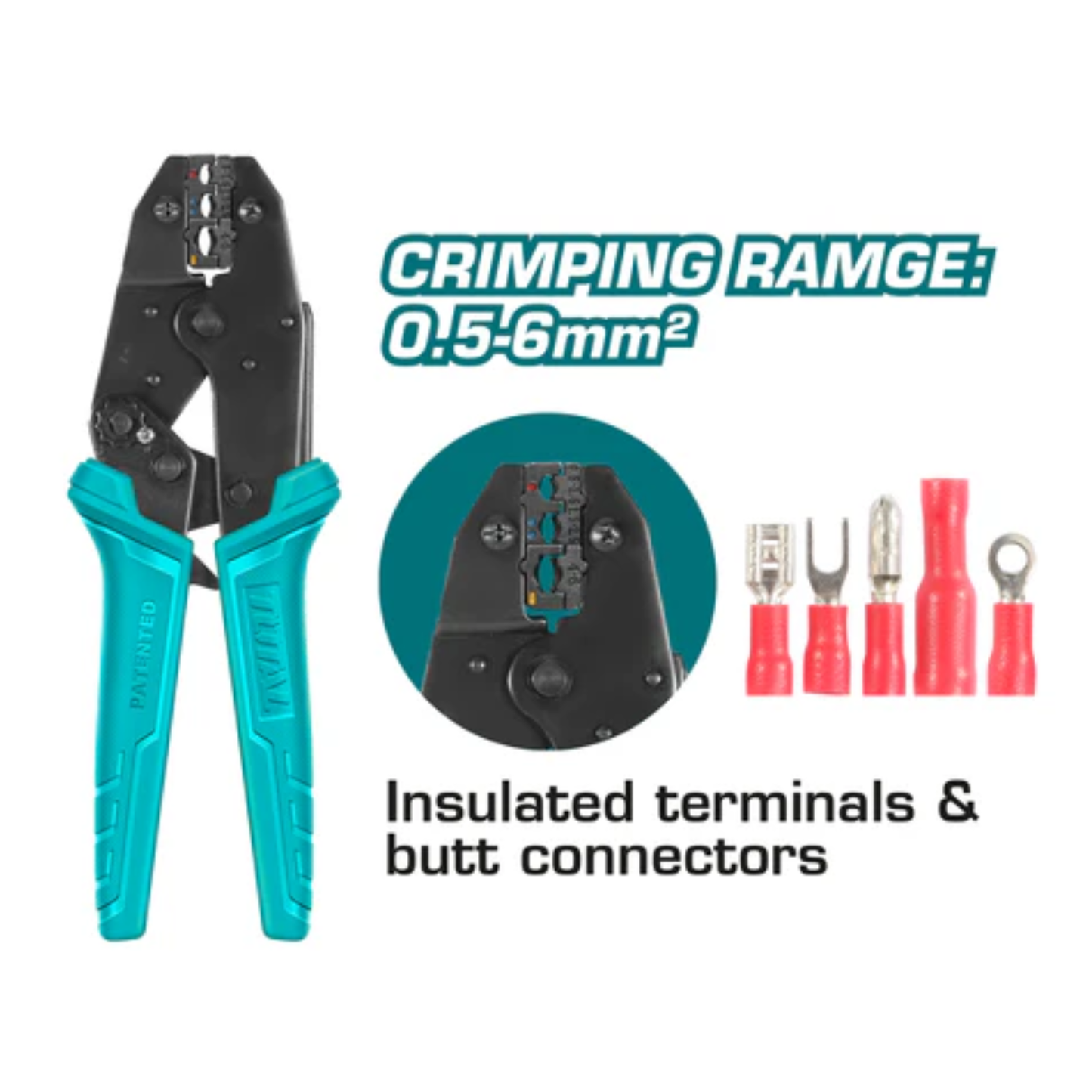 Ratchet Crimping Plier 0.5-6MM THCPJ0506