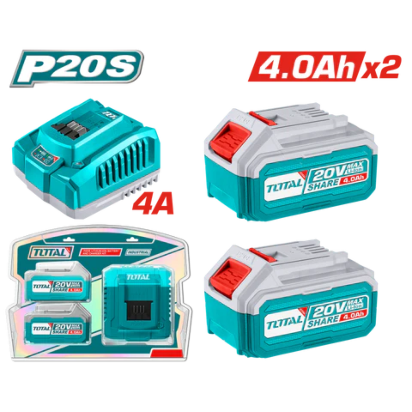 P20S Lithium-Ion battery and charger kit TFBCPK1424