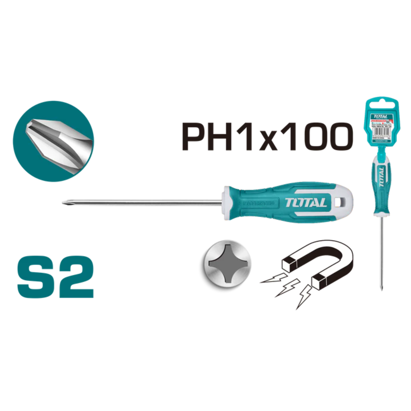 Phillips Screwdriver S2, PH1 THT26PH1100