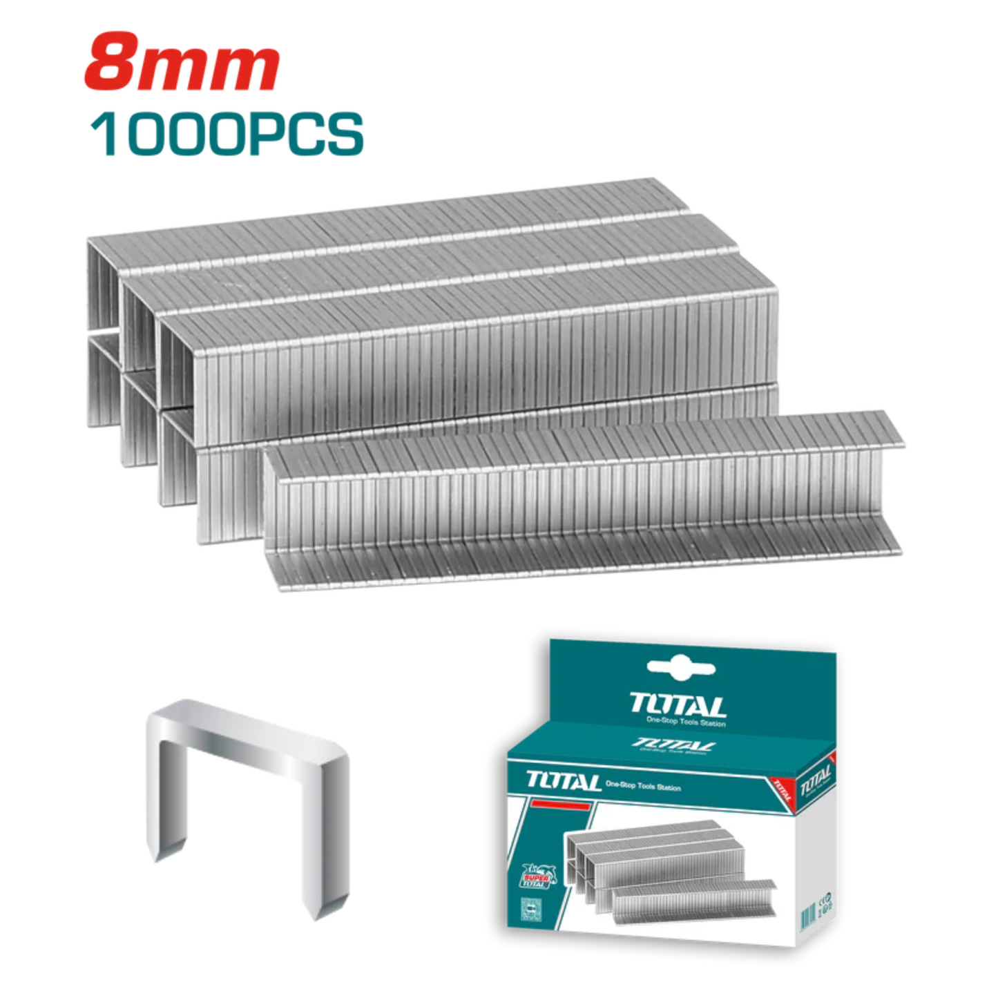 Staples 8x11.3x0.7mm 1000Pcs THT3981