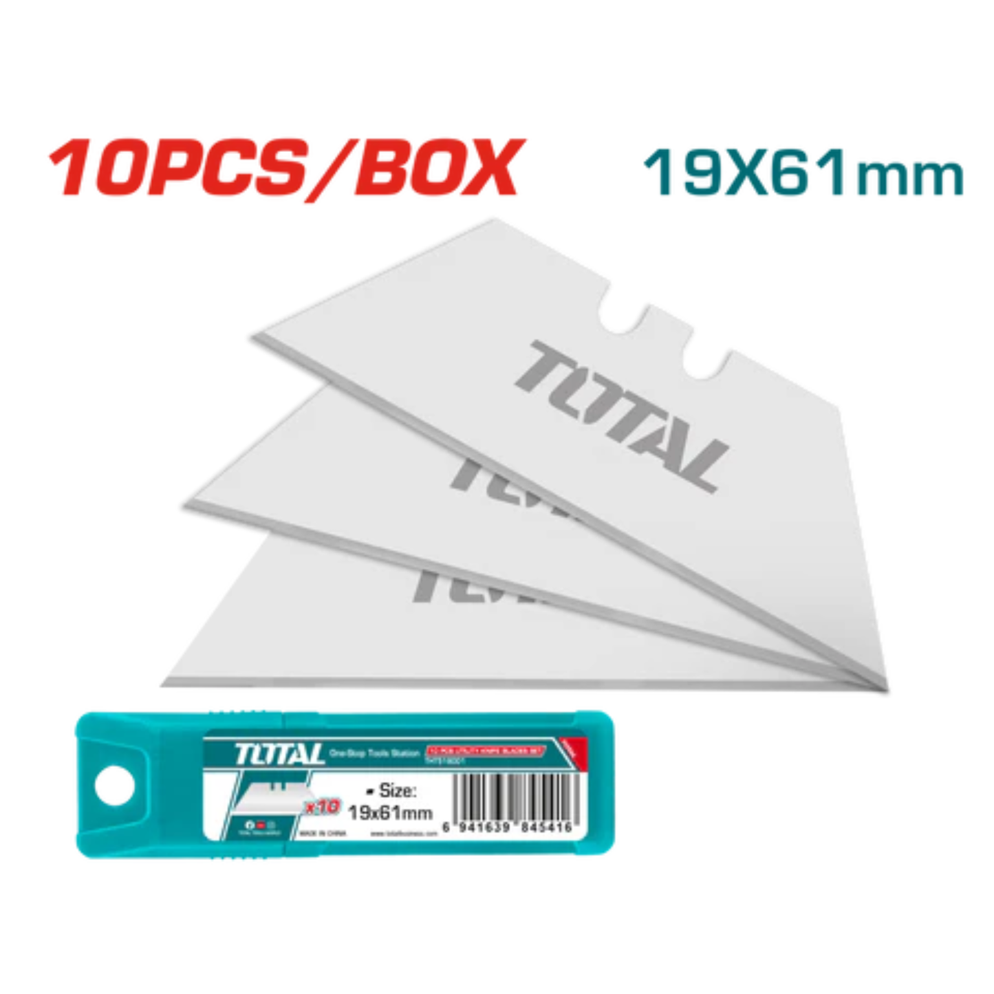 10Pcs Blades Set 61mmx19mm THT519001