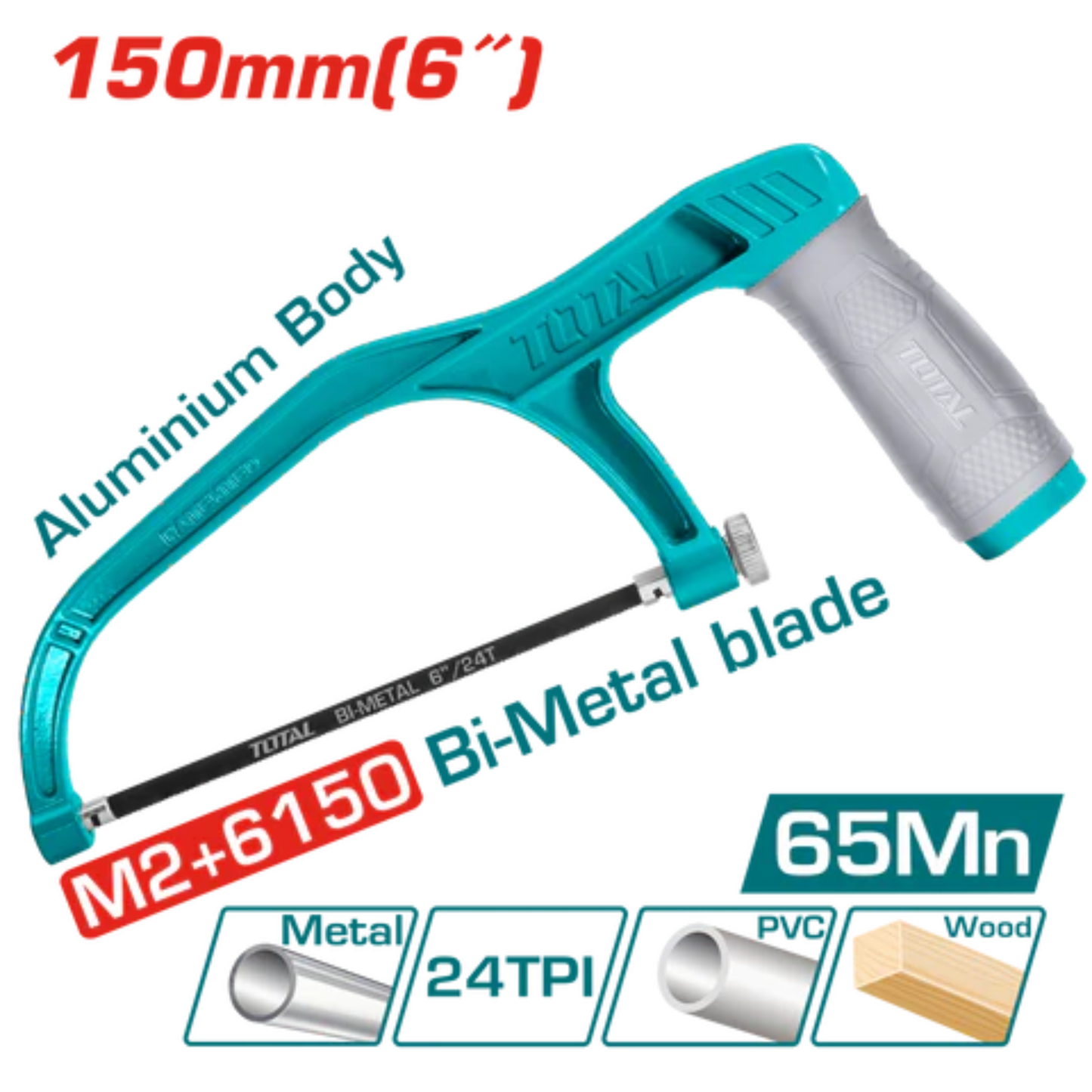 Mini Hacksaw 150mm Alu Body THMHF1503