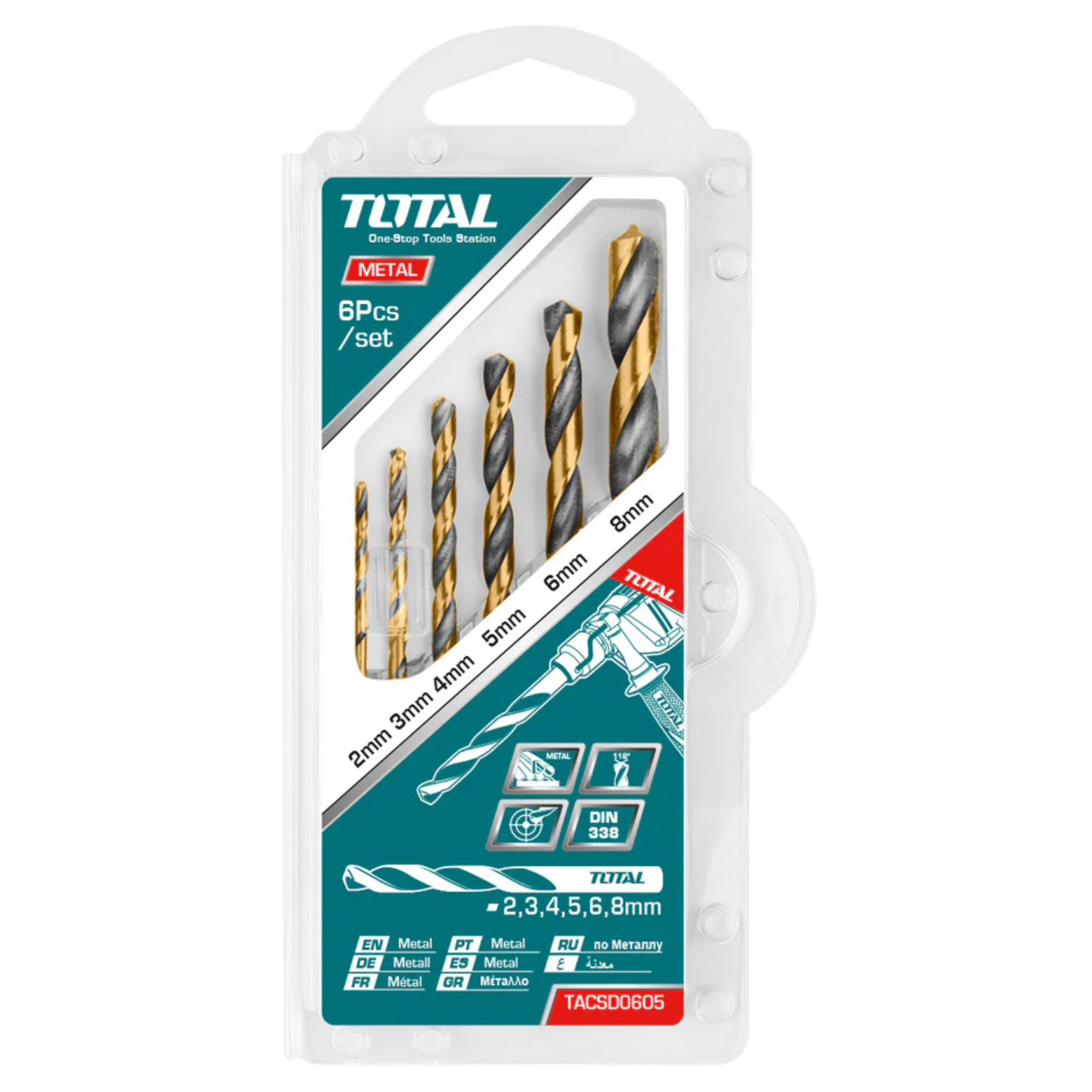 HSS Twist Drill Bit Set TACSD0605