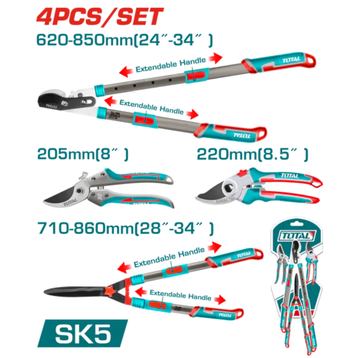 4 Pcs garden shears set THT1593401