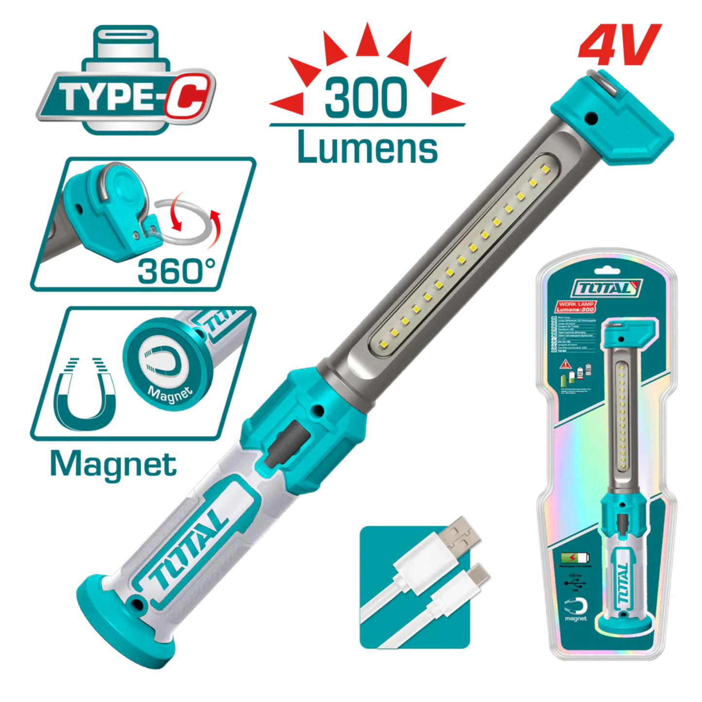 Cordless work lamp TWLI043006