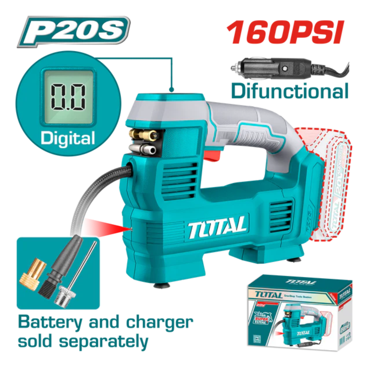 Cordless auto air compressor TACLI2012