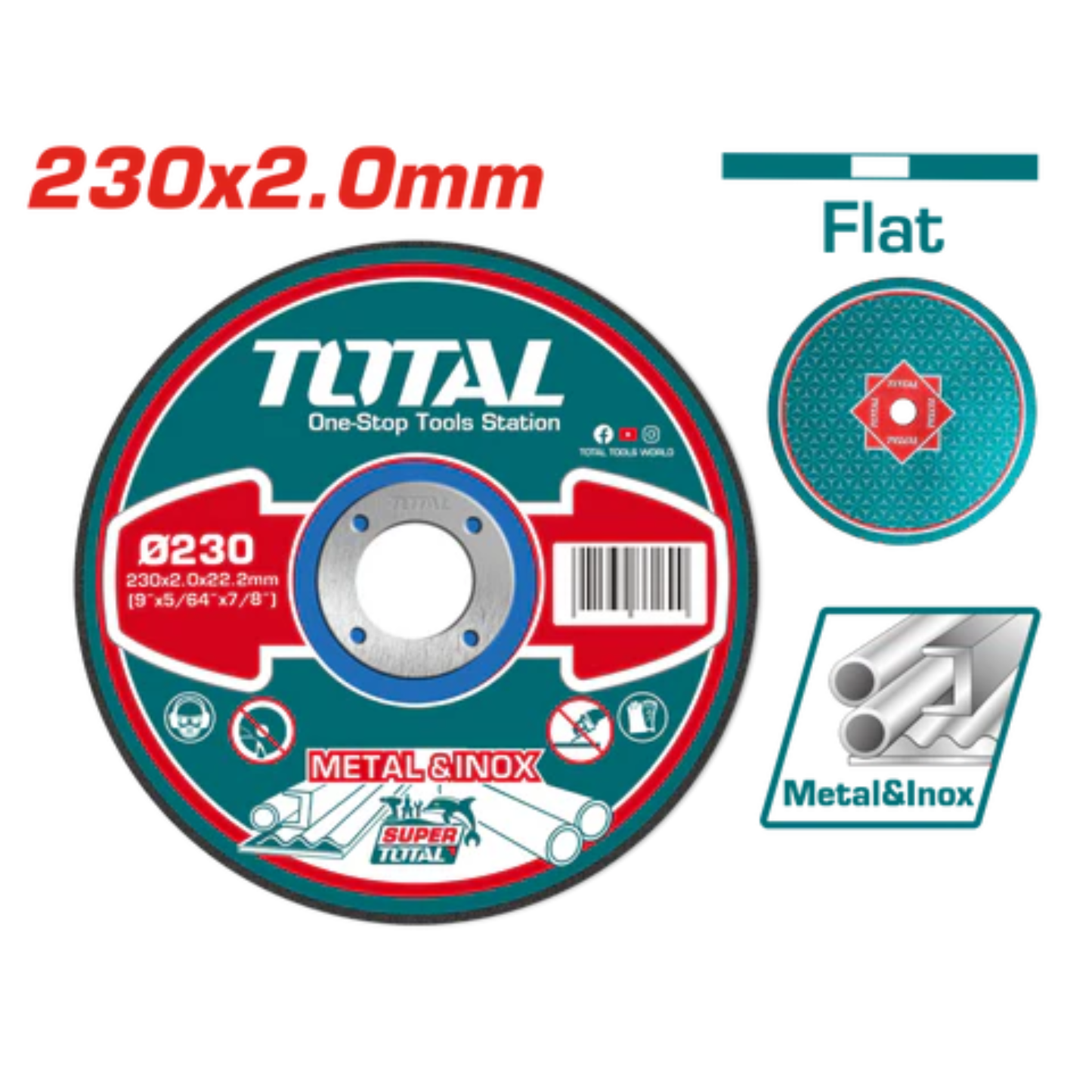 Abrasive metal cutting disc TAC2202301