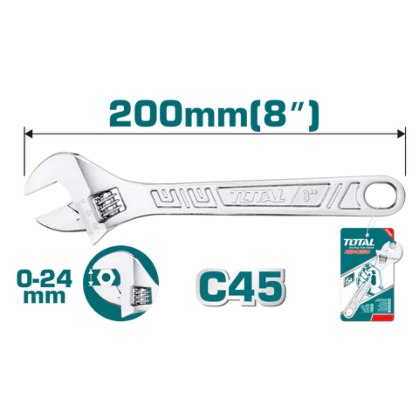 Adjustable Wrench (200mm) THT101083