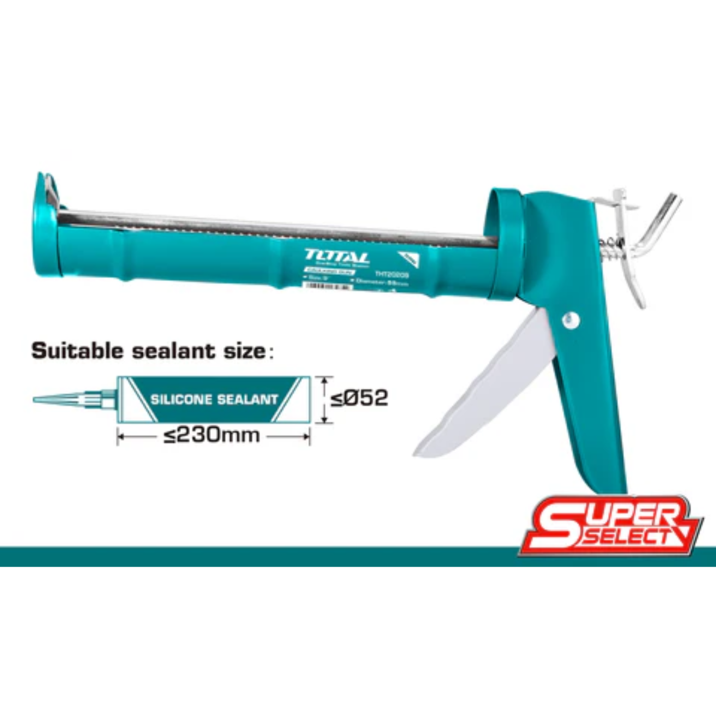 Aluminum Caulking Gun 9" THT20109