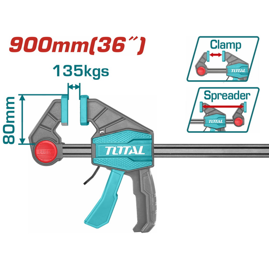 Total Tools Automatic Hand Clamp, 36", 90cm, THT1346803