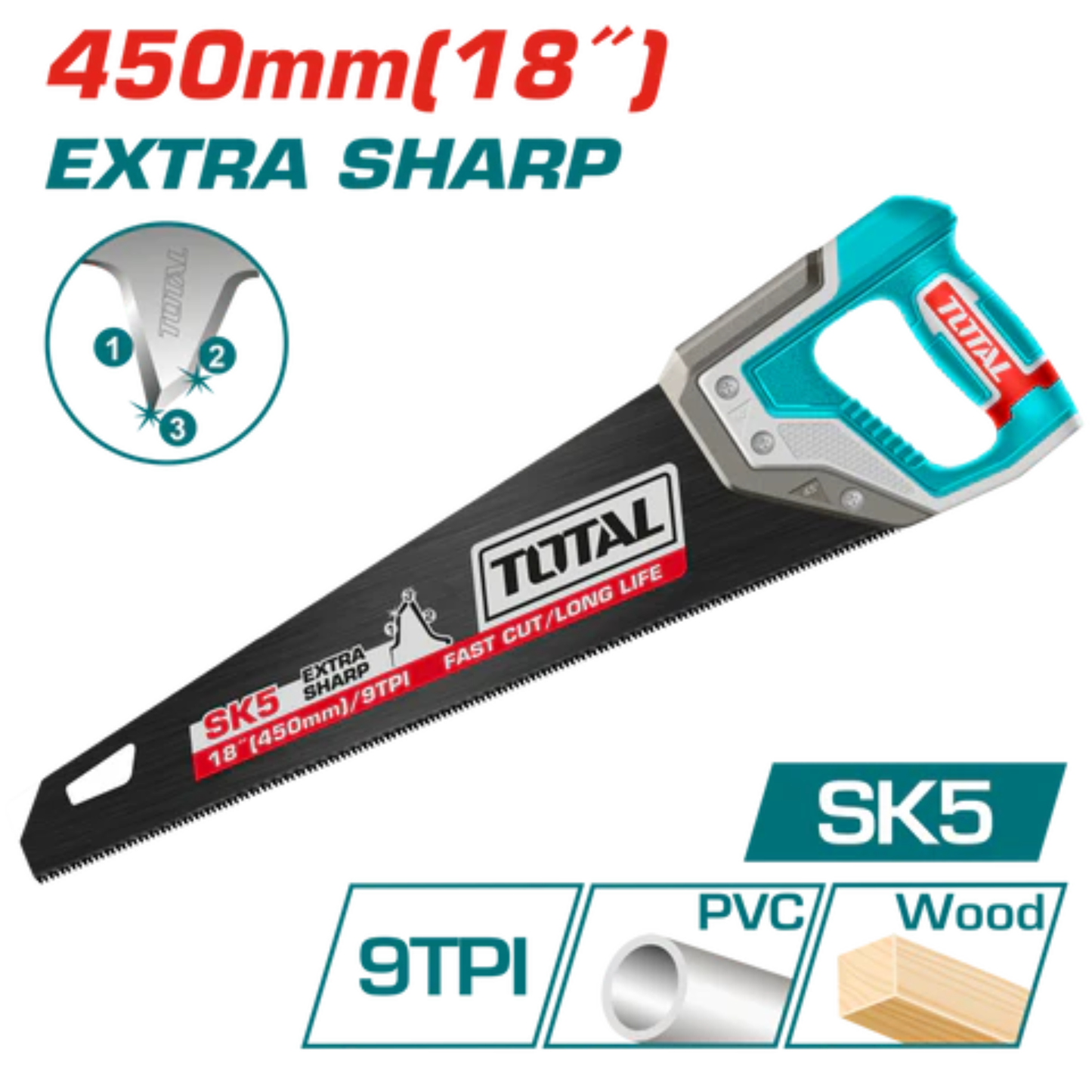 Hand saw 450mm THT55188