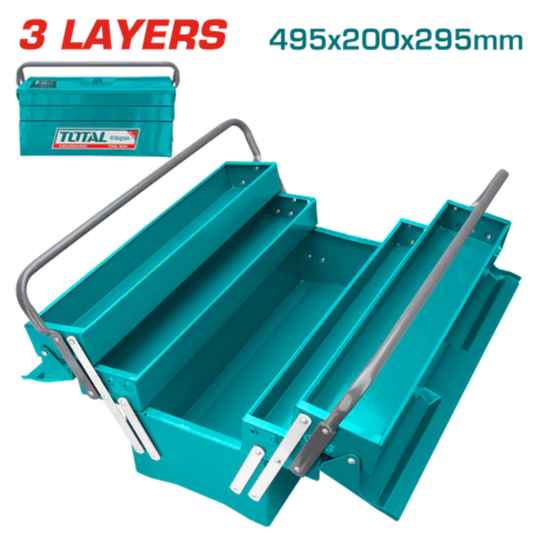 Total Tool Box 3 Layers Size 495mm x 200mm x 290mm THT10701
