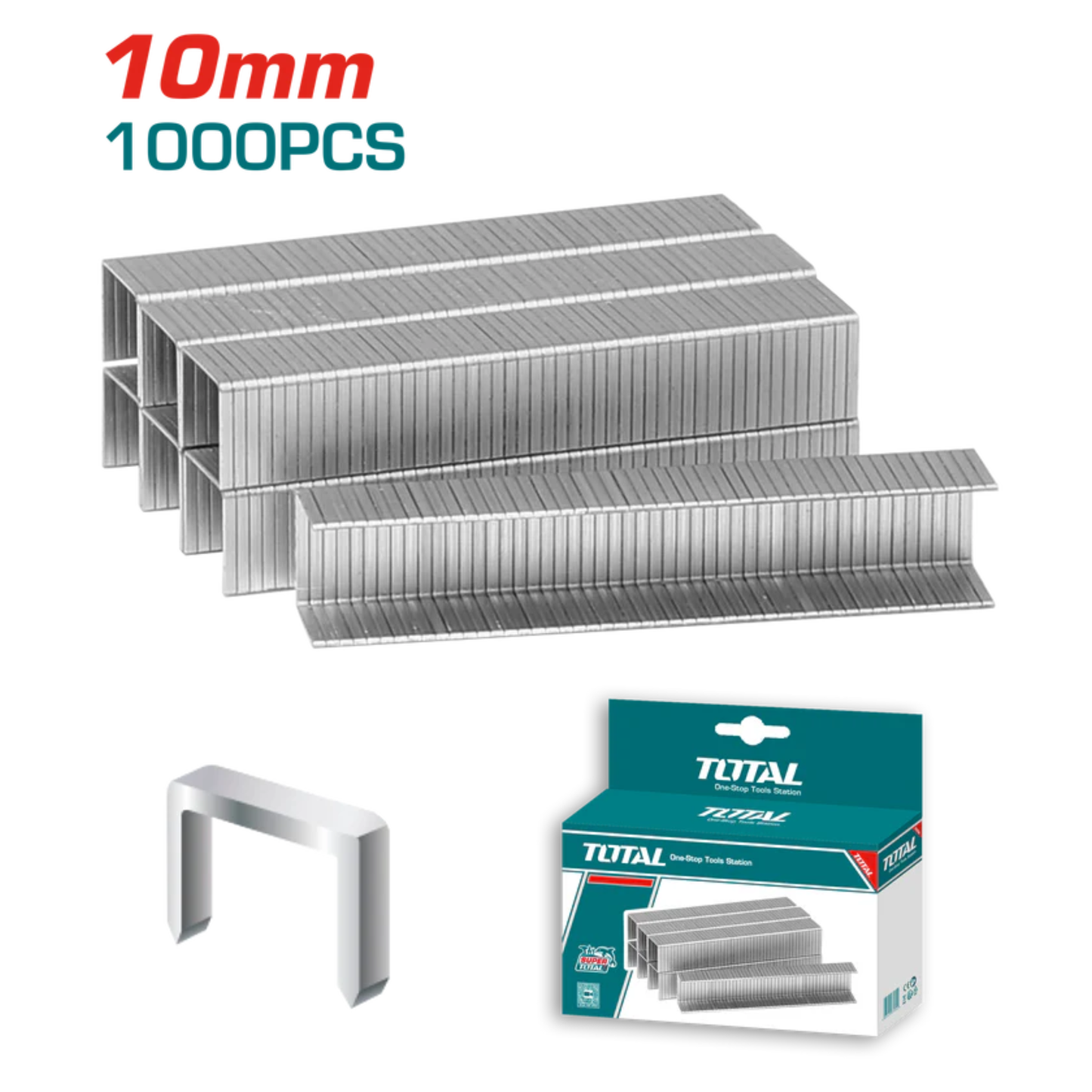 Staples 10x11.3x0.7mm 1000Pcs THT39101