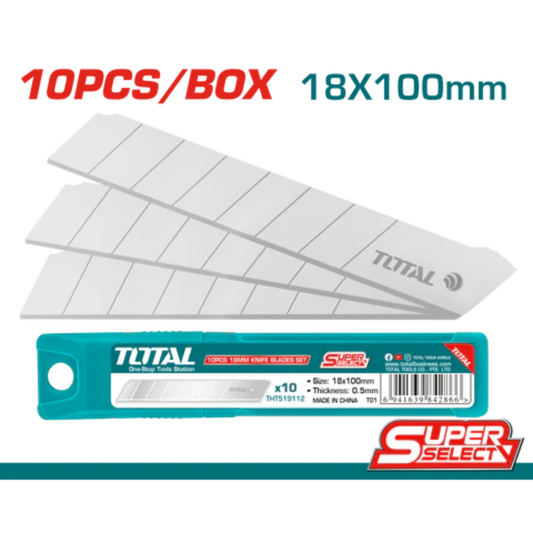 10 Pcs 18mm Snap-off blades set (THT519112)