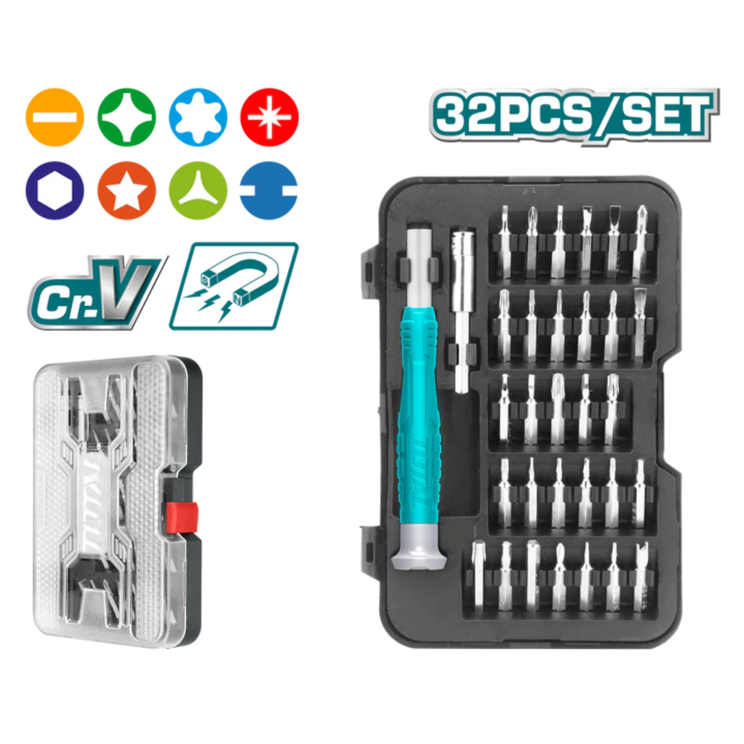 32 Pcs Precision Screwdriver Set THT250PS0321