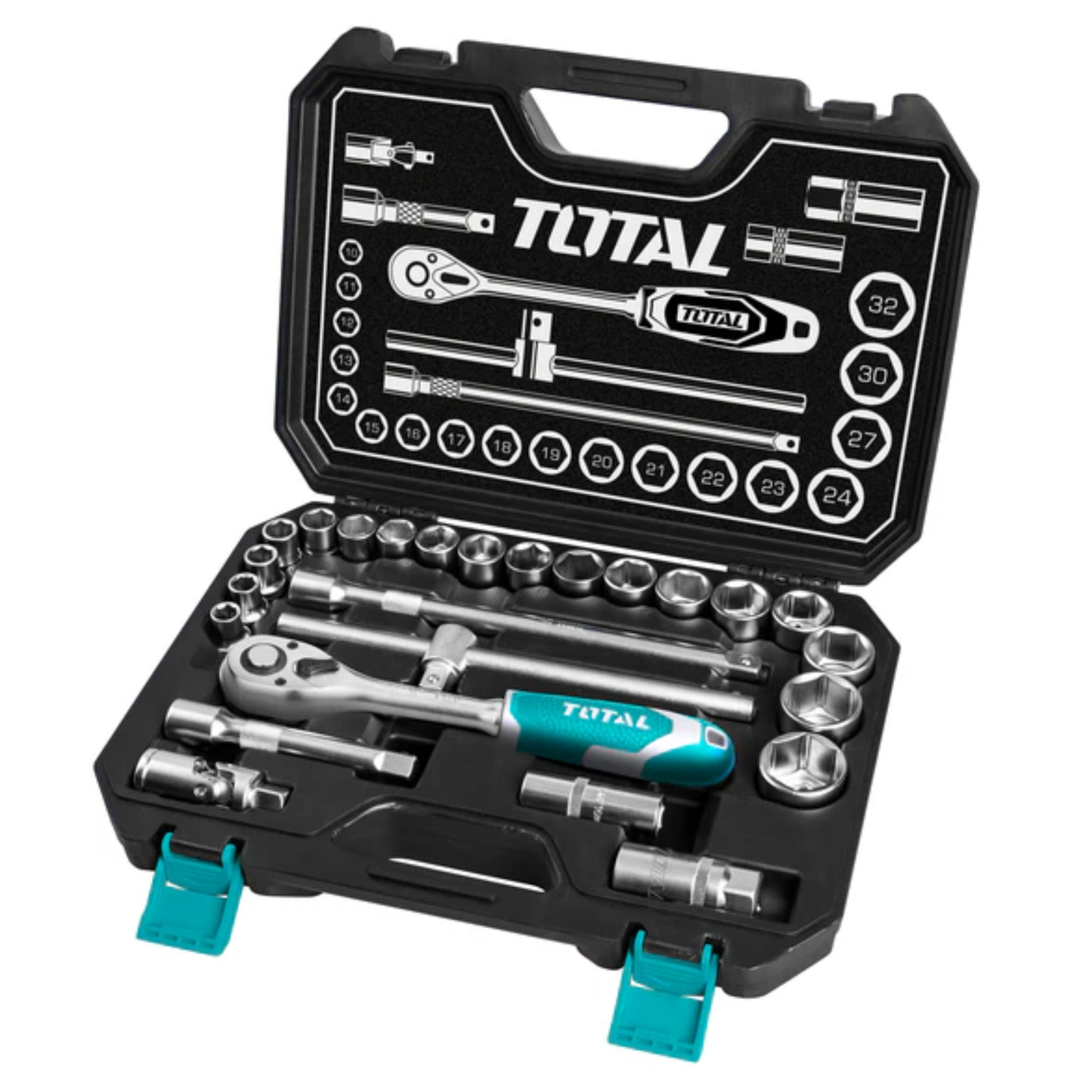 25Pcs 1/2" Socket Set THT121251