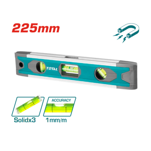 Mini spirit level 225mm Magnetic TMT2235