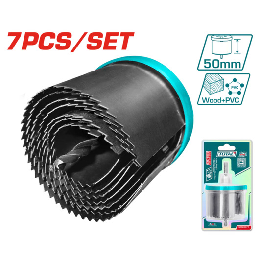 Hole saw set 26, 32, 38, 45, 50, 56, 63mm TACSH3071