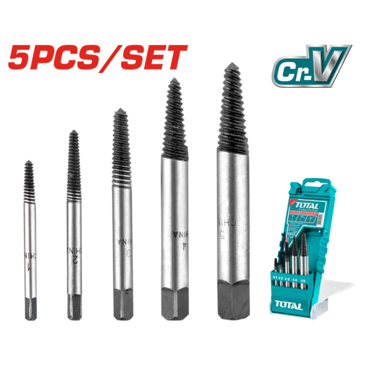 5pcs Screw Extractor set. TACSE0056