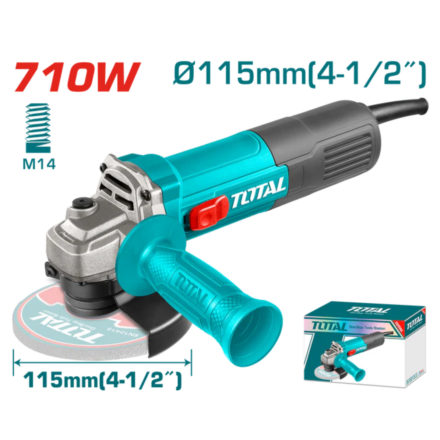 115mm 710w Angle grinder 230V (TG10711576)