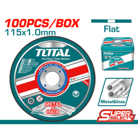 115mm x 1.0mm Abrasive Metal cutting disc 100pc set. TAC210115100