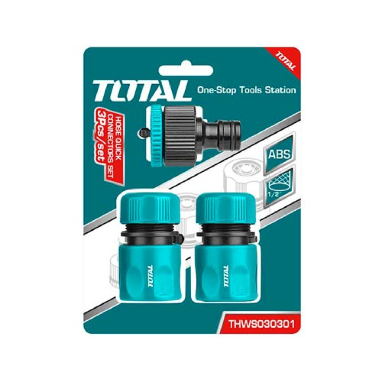 3 Pcs hose quick connectors set THWS030301